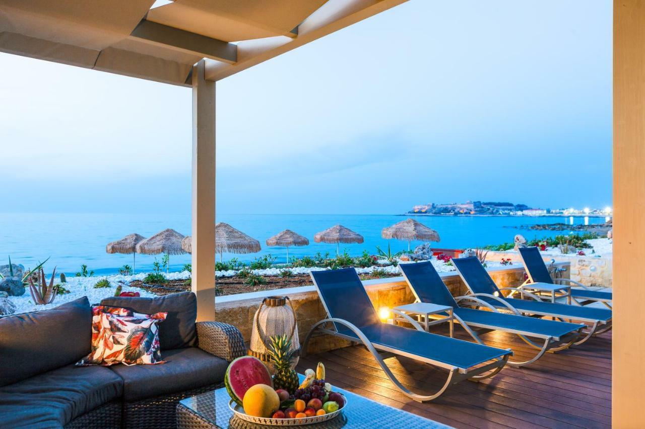 Espera Luxury Beach Front Residence With Pool & Bbq, By Thinkvilla Rethymno Esterno foto