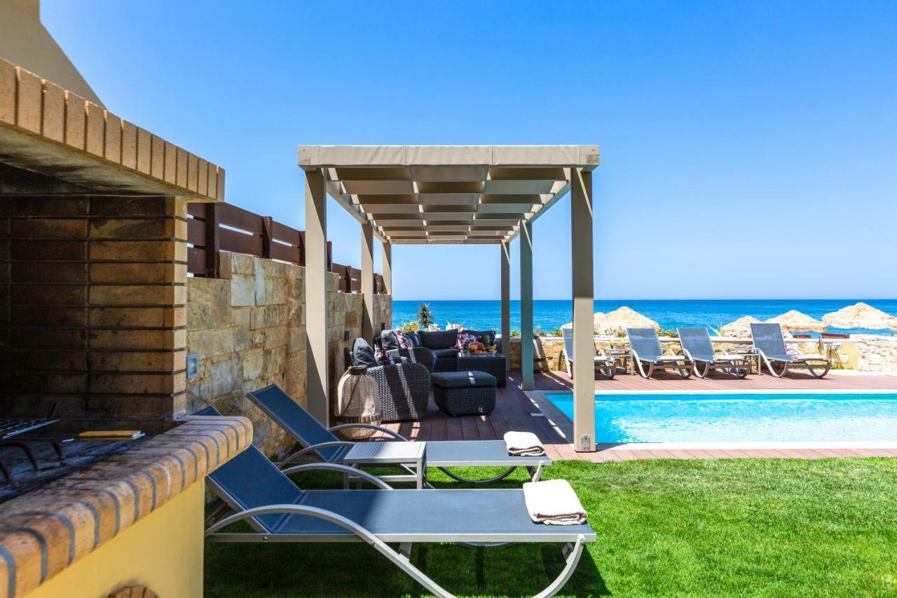 Espera Luxury Beach Front Residence With Pool & Bbq, By Thinkvilla Rethymno Esterno foto