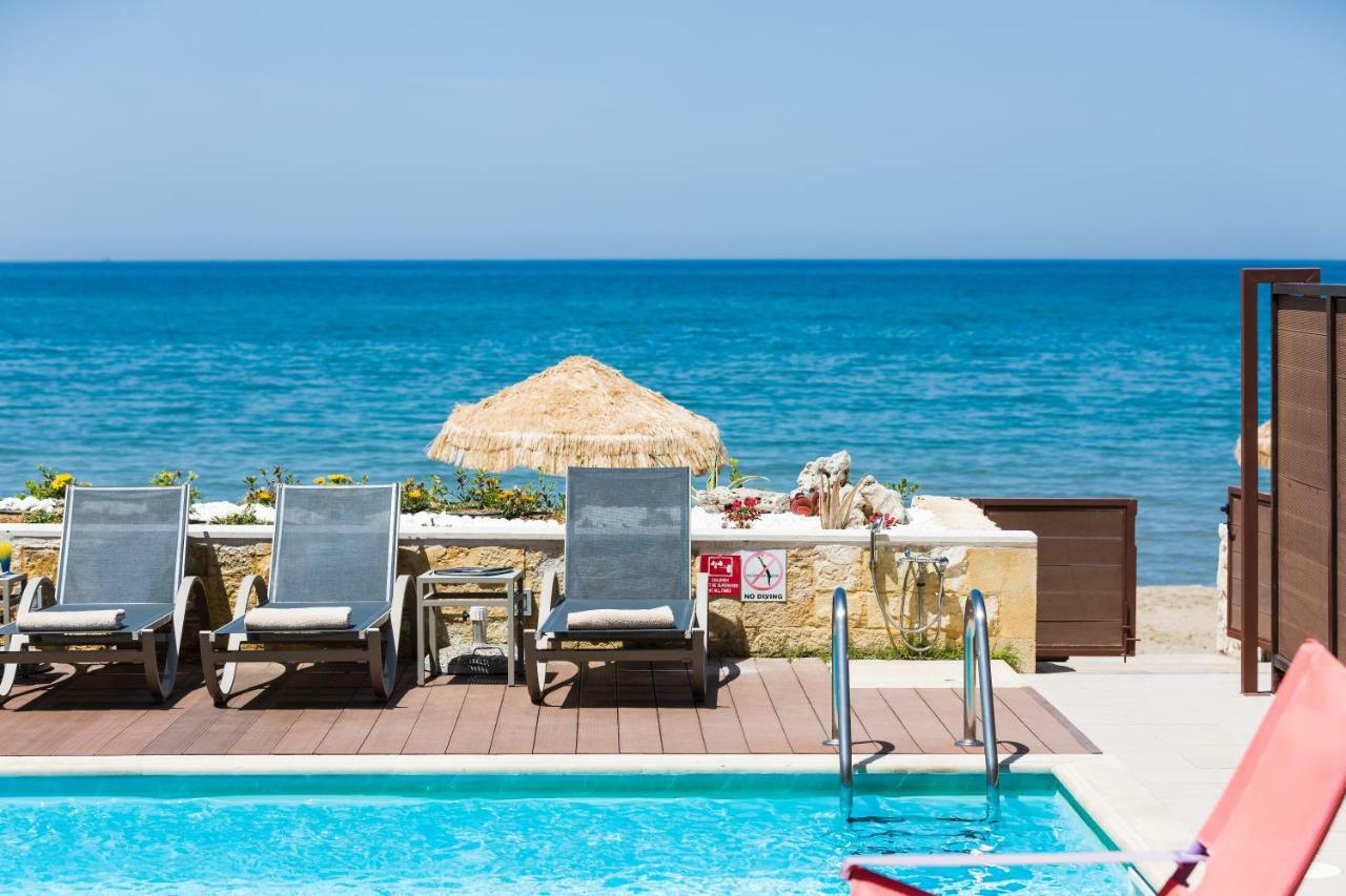 Espera Luxury Beach Front Residence With Pool & Bbq, By Thinkvilla Rethymno Esterno foto