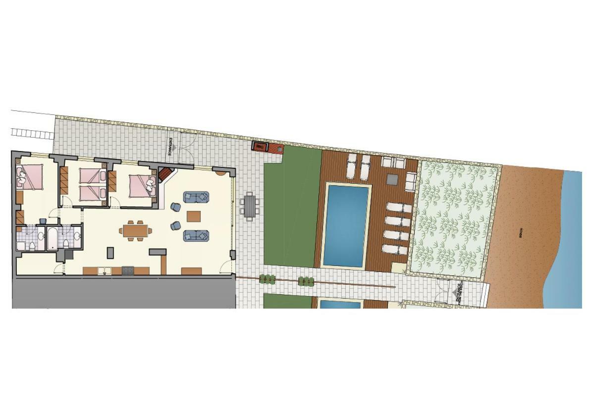 Espera Luxury Beach Front Residence With Pool & Bbq, By Thinkvilla Rethymno Esterno foto