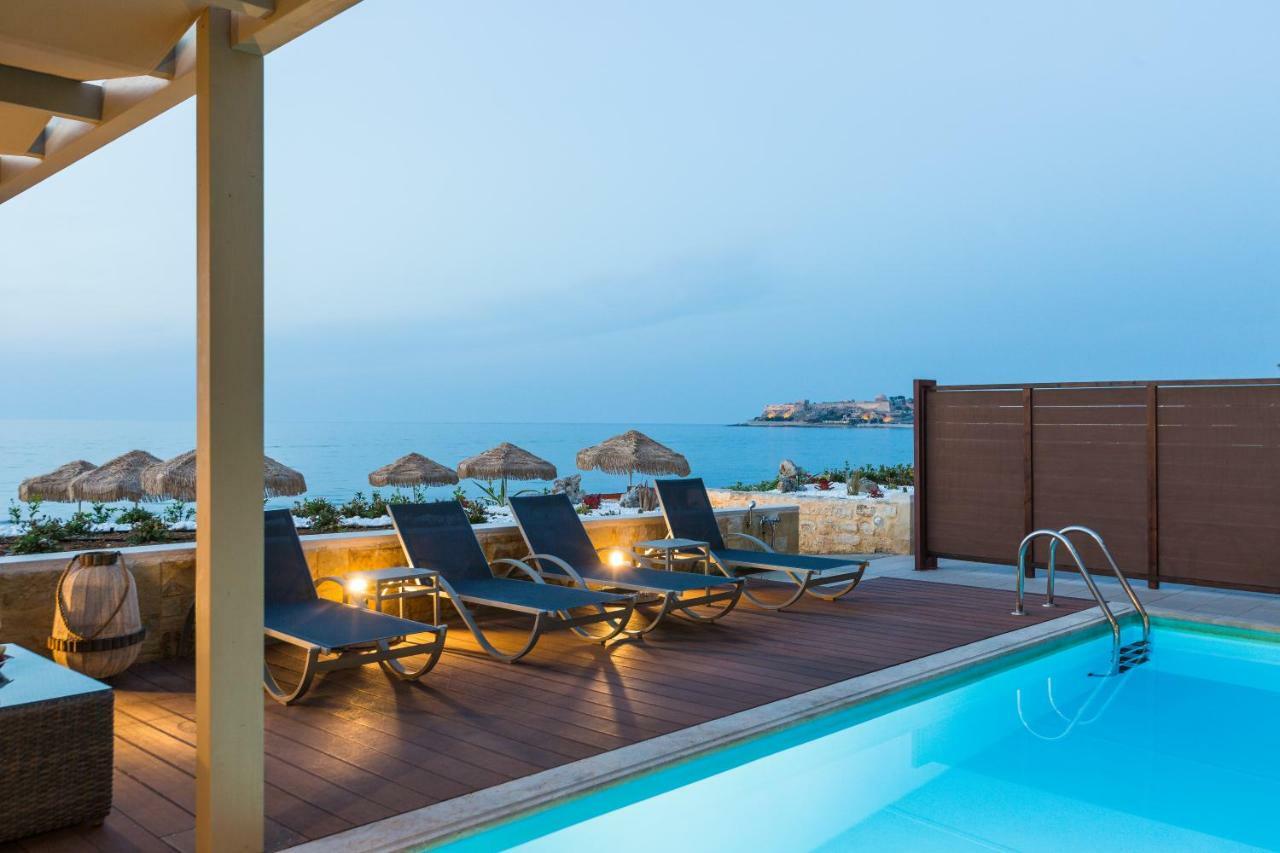Espera Luxury Beach Front Residence With Pool & Bbq, By Thinkvilla Rethymno Esterno foto