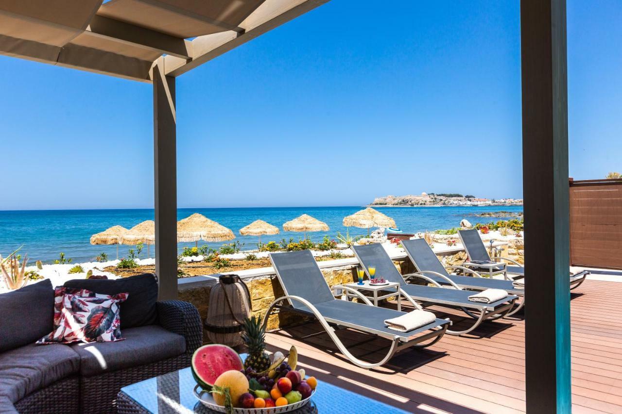 Espera Luxury Beach Front Residence With Pool & Bbq, By Thinkvilla Rethymno Esterno foto