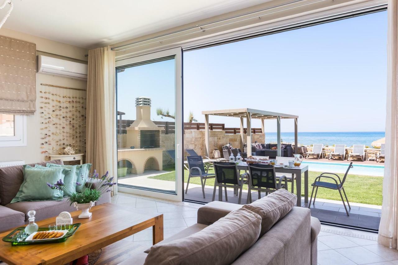 Espera Luxury Beach Front Residence With Pool & Bbq, By Thinkvilla Rethymno Esterno foto