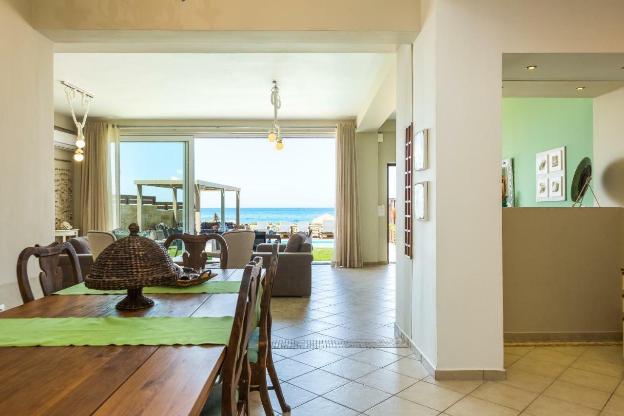 Espera Luxury Beach Front Residence With Pool & Bbq, By Thinkvilla Rethymno Esterno foto