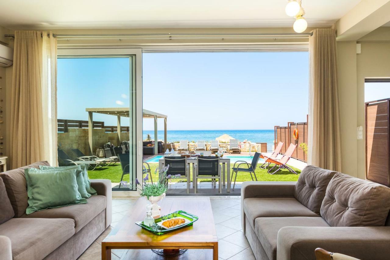 Espera Luxury Beach Front Residence With Pool & Bbq, By Thinkvilla Rethymno Esterno foto
